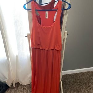 Coral Maxi Dress